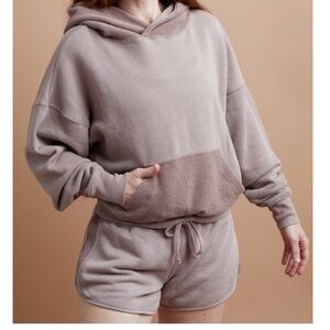 Savvi Lauren Kanga set -hoodie and short. French Terry. Size S